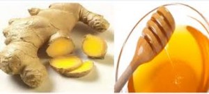 Mật ong và gừng tươi